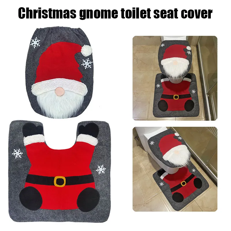 Christmas Gnome Toilet Seat Cover Cute Protection Shield Floor Carpet for Xmas Festival Holiday Party Wedding Birthd Decoration
Christmas Gnome Toilet Seat Cover Cute Protection Shield Floor Carpet for Xmas Festival Holiday Party Wedding Birthd Decoration