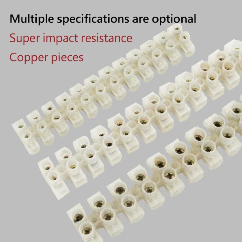 10PCS Pluaggable Plastic Screw Feed Through Terminal Blocks 3/6/10A/20A/30A/60A-12 Bit Wiring Block Wire Connector Terminal Post
10PCS Pluaggable Plastic Screw Feed Through Terminal Blocks 3/6/10A/20A/30A/60A-12 Bit Wiring Block Wire Connector Terminal Post