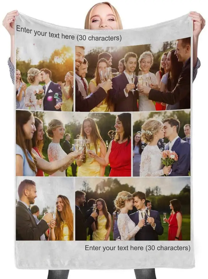 Custom Blanket with Picture Custom Collage Blanket Make a Customized Throw Blanket for Kids/Adults/Family, Souvenir, Gift
Custom Blanket with Picture Custom Collage Blanket Make a Customized Throw Blanket for Kids/Adults/Family, Souvenir, Gift