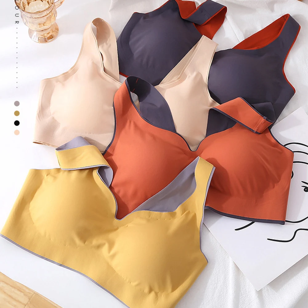 Sports Bra Women Bra Pitted Comfortable Big Size Bras For Women Seamless Low Back Wireless Lifting Bra Backless Bra For Women
Sports Bra Women Bra Pitted Comfortable Big Size Bras For Women Seamless Low Back Wireless Lifting Bra Backless Bra For Women