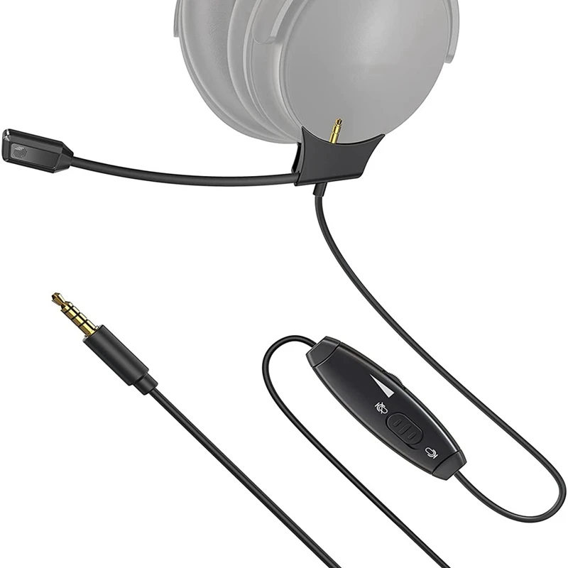Microphone Cable For BO SE QC35 I II Audio Headphone Cable With Volume Control &Mute Switch For PC PS4 PS5
Microphone Cable For BO SE QC35 I II Audio Headphone Cable With Volume Control &Mute Switch For PC PS4 PS5