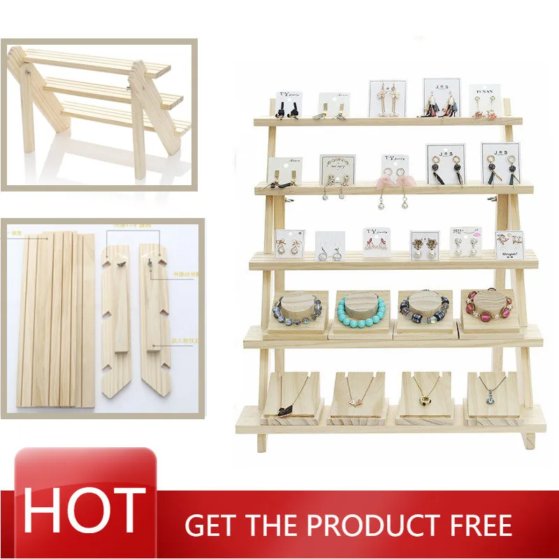 Wooden jewelry display tray Pendant Earrings Ring Display Rack solid wood jewelry display rack
Wooden jewelry display tray Pendant Earrings Ring Display Rack solid wood jewelry display rack