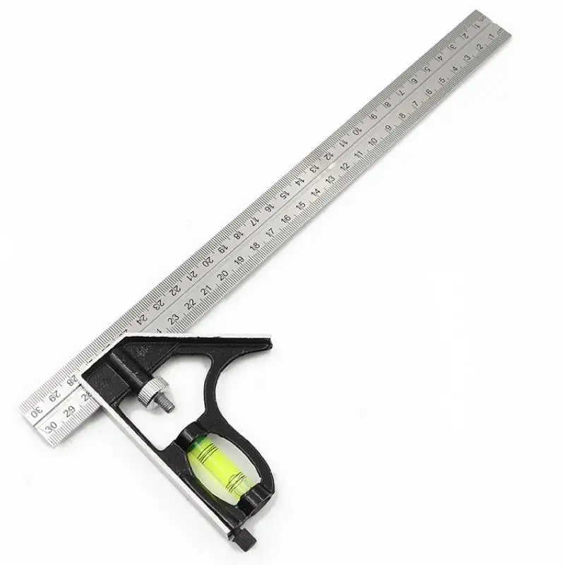 300mm Square Angle Ruler Measuring Tools Set Kit (12") Stainless Steel Aluminium Durable Adjustable Combination Spirit Level
300mm Square Angle Ruler Measuring Tools Set Kit (12") Stainless Steel Aluminium Durable Adjustable Combination Spirit Level