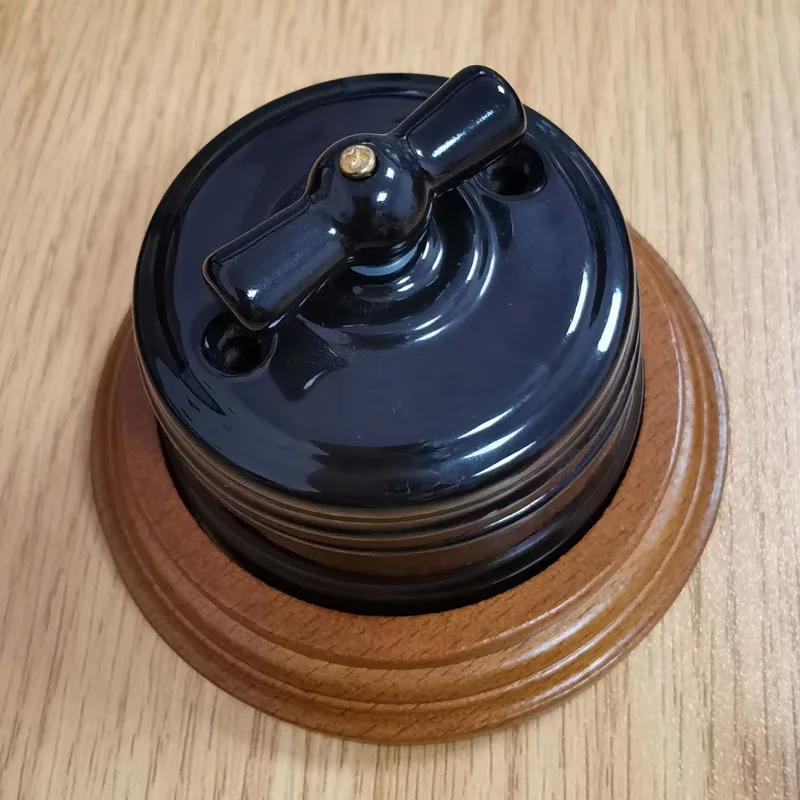 EU Plug 110-250V High Quality Wall Light Electrical Installation Ceramic Knob Switch for Home Decor 
EU Plug 110-250V High Quality Wall Light Electrical Installation Ceramic Knob Switch for Home Decor