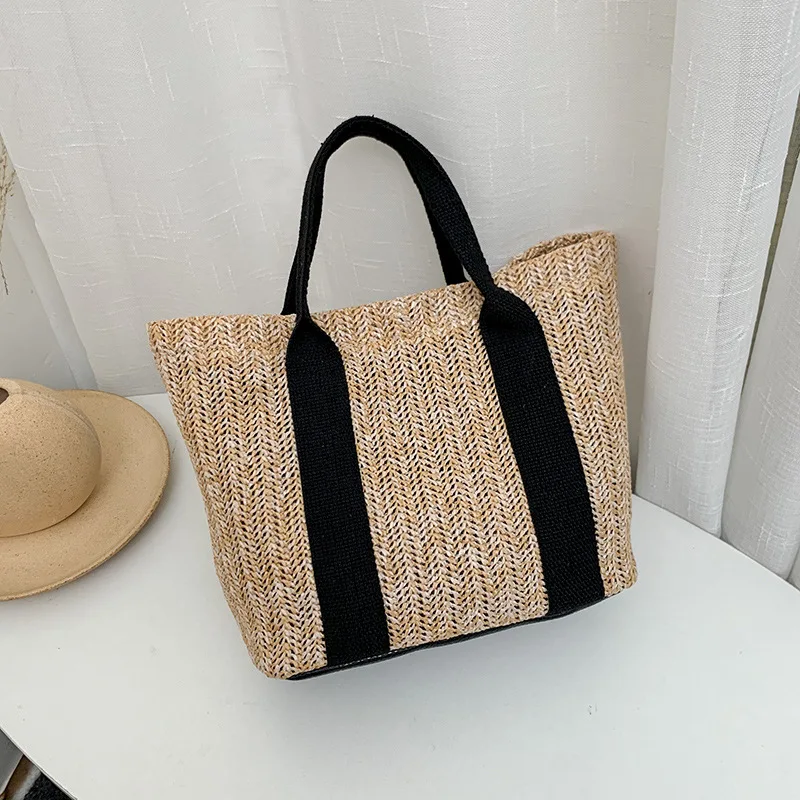 Summer Trend Straw Bags New Popular Hit Color Handbags for Women 2022 Designer Luxury Zipper Color Matching Tote Bag
Summer Trend Straw Bags New Popular Hit Color Handbags for Women 2022 Designer Luxury Zipper Color Matching Tote Bag