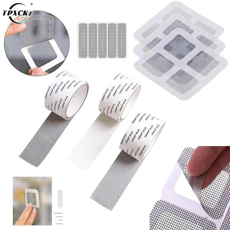

3/6/9/10/15pcs Adhesive Fix Net Window Home Anti Mosquito Fly Bug Insect Repair Screen Wall Patch Stickers Mesh Window Screen