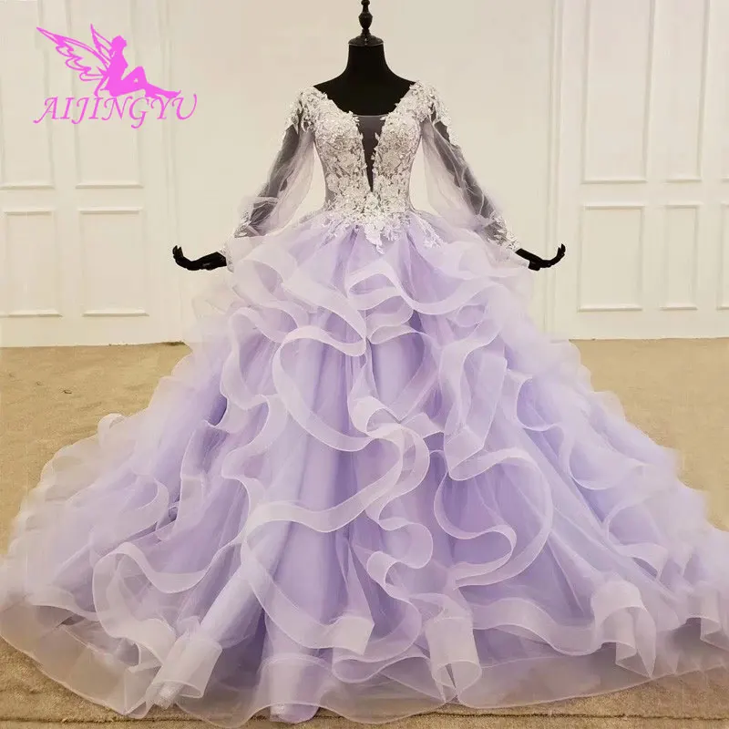AIJINGYU Purple Lace Tulle United Kingdom France The Gown Asian Wedding Dresses
AIJINGYU Purple Lace Tulle United Kingdom France The Gown Asian Wedding Dresses