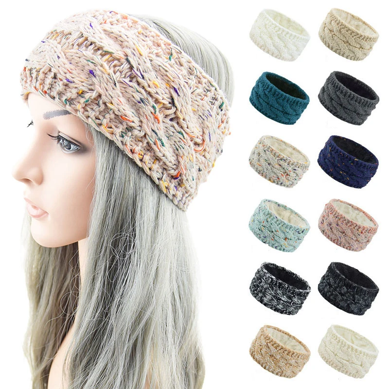 Winter Warm Ear Headband Women Thick Plus fleece Hairband Turban Crochet Wide Knitting Wool Head wraps Girl Hair Band Headwraps
Winter Warm Ear Headband Women Thick Plus fleece Hairband Turban Crochet Wide Knitting Wool Head wraps Girl Hair Band Headwraps