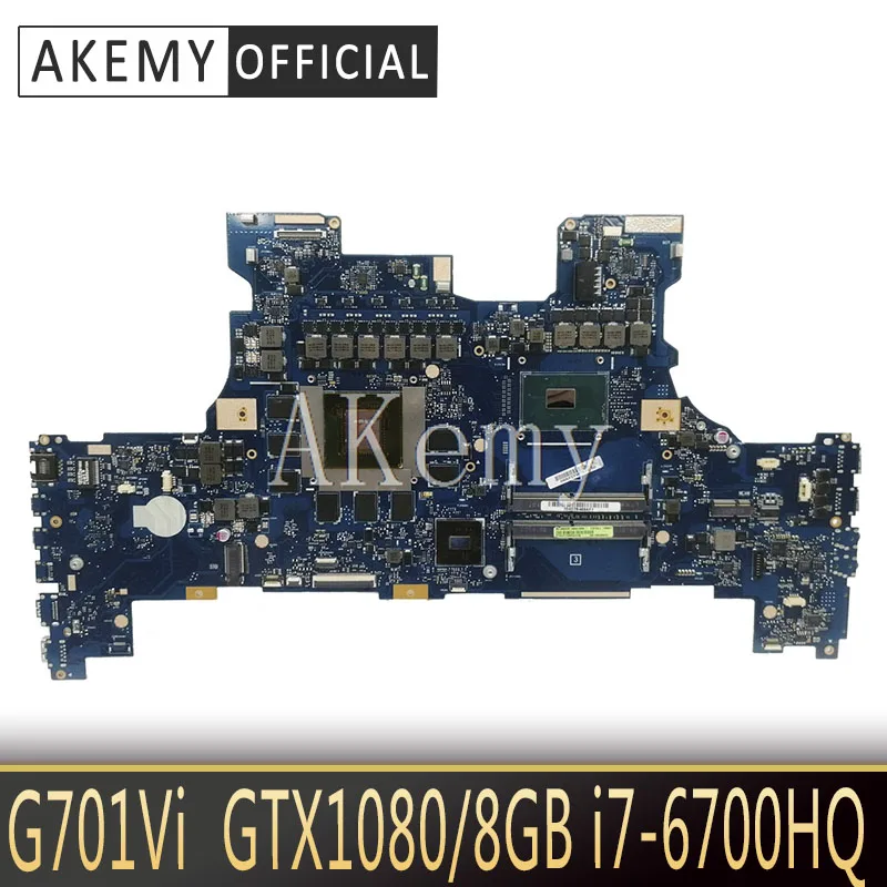 

For ROG G701VI Motherboard REV2.0 Mainboard For ASUS ROG G701 G701V G701VI Laptop Motherboard Test OK I7-6700HQ CPU GTX1080/8GB