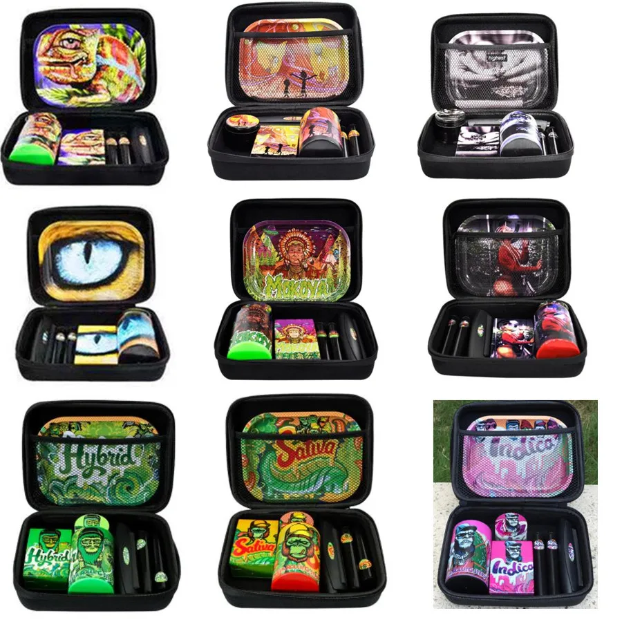Tobacco Kit Metal Rolling Tray Plastic Airtight Herb Container Zinc Alloy Smoking Box With Tobacco Bag Set
Tobacco Kit Metal Rolling Tray Plastic Airtight Herb Container Zinc Alloy Smoking Box With Tobacco Bag Set