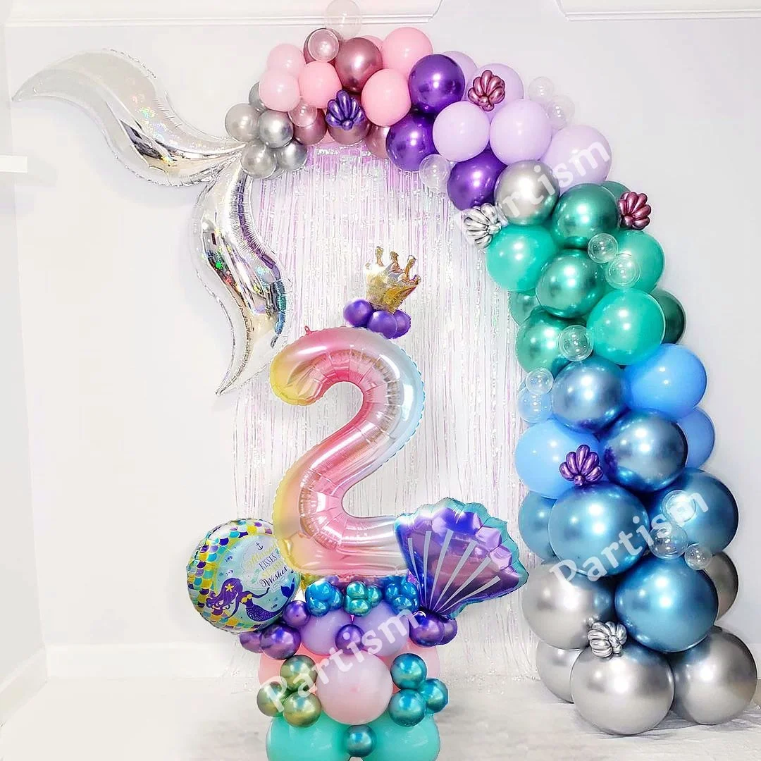 38pcs Mermaid Number Tower Balloon Rainbow Digital Foil Balloons With Crown for Kids Birthday Party Decoration Gifts Supplies
38pcs Mermaid Number Tower Balloon Rainbow Digital Foil Balloons With Crown for Kids Birthday Party Decoration Gifts Supplies