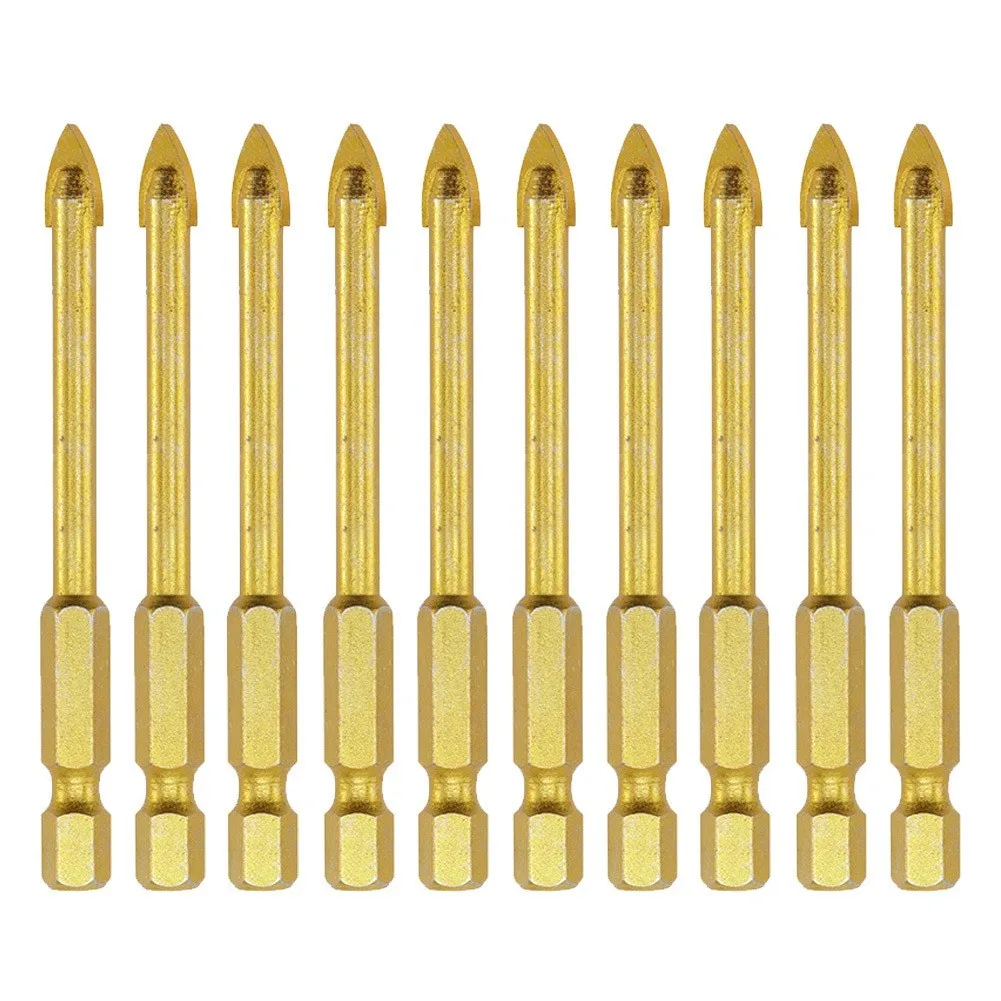 10ps Drill Bit Titanium Superhard Alloy Ceramic Tile Glass Drill Bits Spear Head Tile Glass Drill Bit Electric Power Tool
10ps Drill Bit Titanium Superhard Alloy Ceramic Tile Glass Drill Bits Spear Head Tile Glass Drill Bit Electric Power Tool