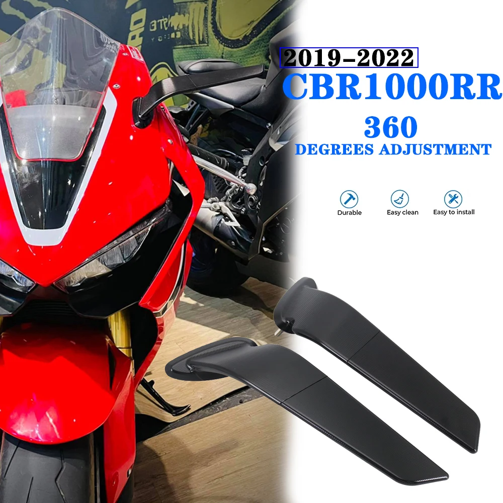 Новые мотоциклетные зеркала для HONDA CBR1000RR, модифицированное регулируемое вращающееся зеркало заднего вида с крыльями ветра, CBR1000RR 2022 2021 2020
Новые мотоциклетные зеркала для HONDA CBR1000RR, модифицированное регулируемое вращающееся зеркало заднего вида с крыльями ветра, CBR1000RR 2022 2021 2020