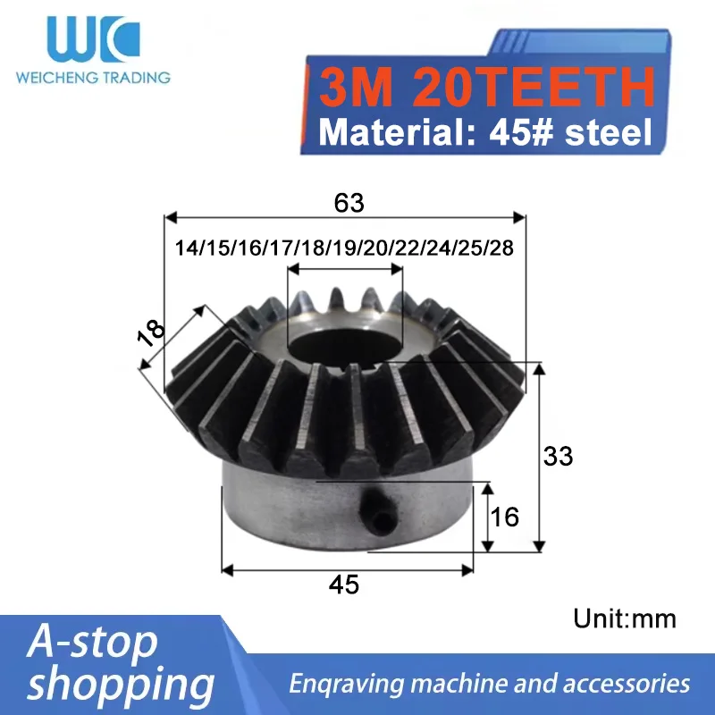 Конические шестерни LHOHWP, углеродистая сталь, 3 модуля, 20 зубьев, внутренний диаметр 14/15/16/17/18/19/20/22/24/25/28 мм
Конические шестерни LHOHWP, углеродистая сталь, 3 модуля, 20 зубьев, внутренний диаметр 14/15/16/17/18/19/20/22/24/25/28 мм