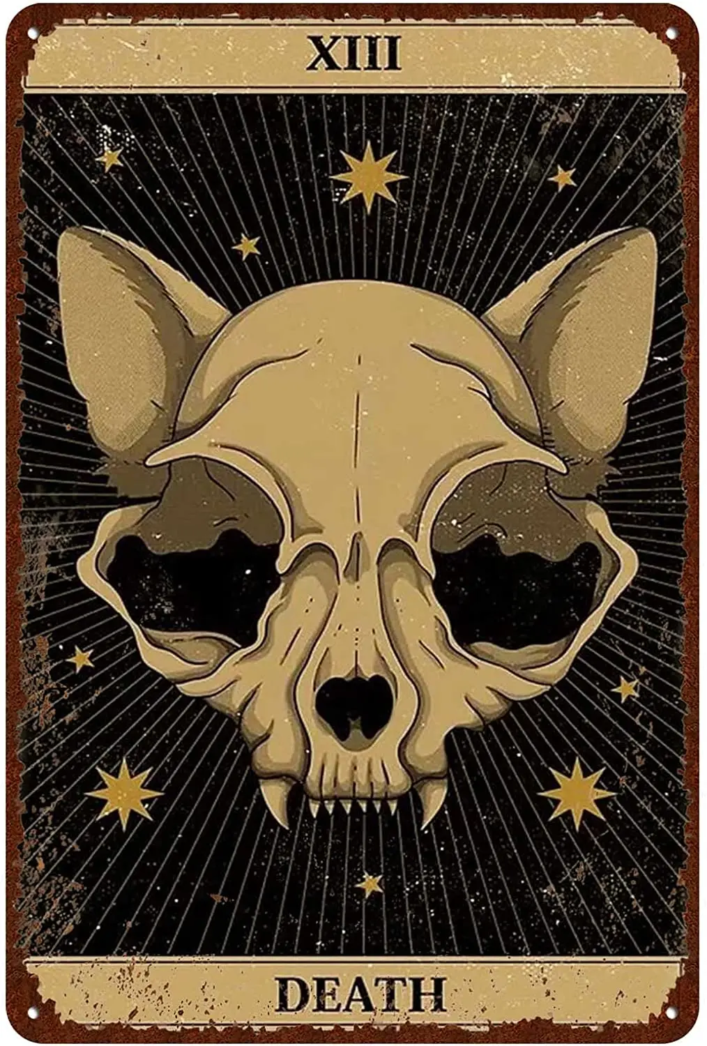 Cat Vintage Tin Signs - Tarot Card Death XIII Metel Signs - Retro Wall Decor Home Wall Signs cat sign
Cat Vintage Tin Signs - Tarot Card Death XIII Metel Signs - Retro Wall Decor Home Wall Signs cat sign
