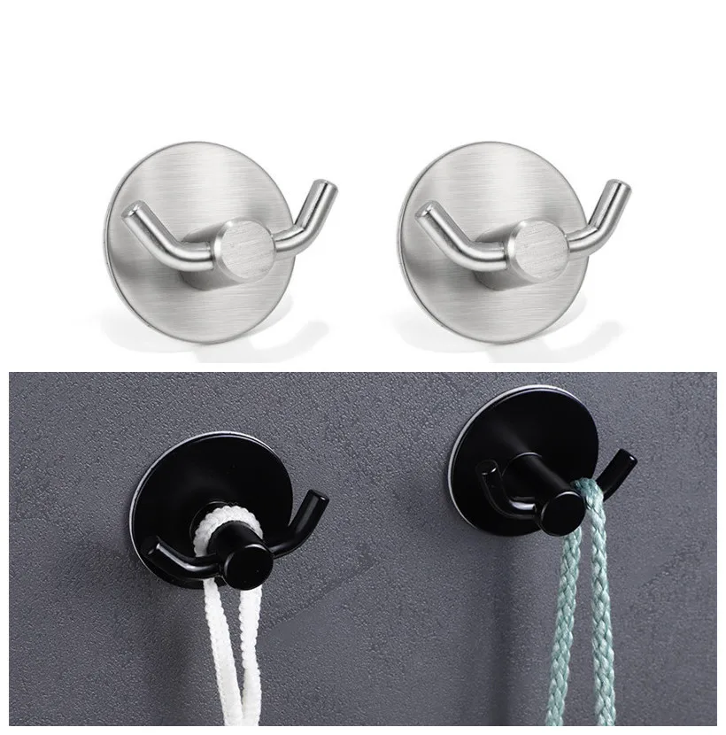 High Quality Self Adhesive Free-Punching Double Prongs Robe Hook Shower Hook Wall Hanger Towel Racks
High Quality Self Adhesive Free-Punching Double Prongs Robe Hook Shower Hook Wall Hanger Towel Racks