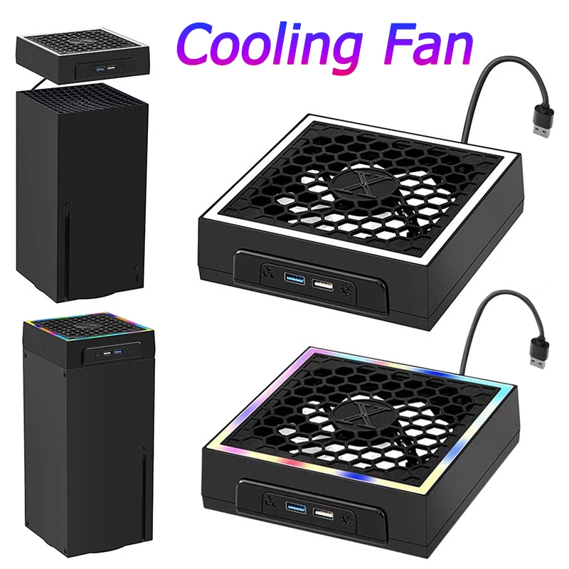 With 2 Usb Ports Cooling Fan Bracket Led Cooling Fan 7 Lighting Modes Colorful Cooler Fan Radiator For Series X Cooling Fan
With 2 Usb Ports Cooling Fan Bracket Led Cooling Fan 7 Lighting Modes Colorful Cooler Fan Radiator For Series X Cooling Fan