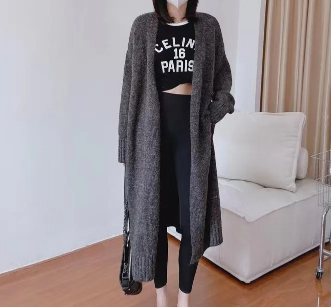 Lazy Big Sweater Autumn Winter Soft Waxy Loose Long-Sleeved Sweater In Long Cardigan Coat Woman
Lazy Big Sweater Autumn Winter Soft Waxy Loose Long-Sleeved Sweater In Long Cardigan Coat Woman