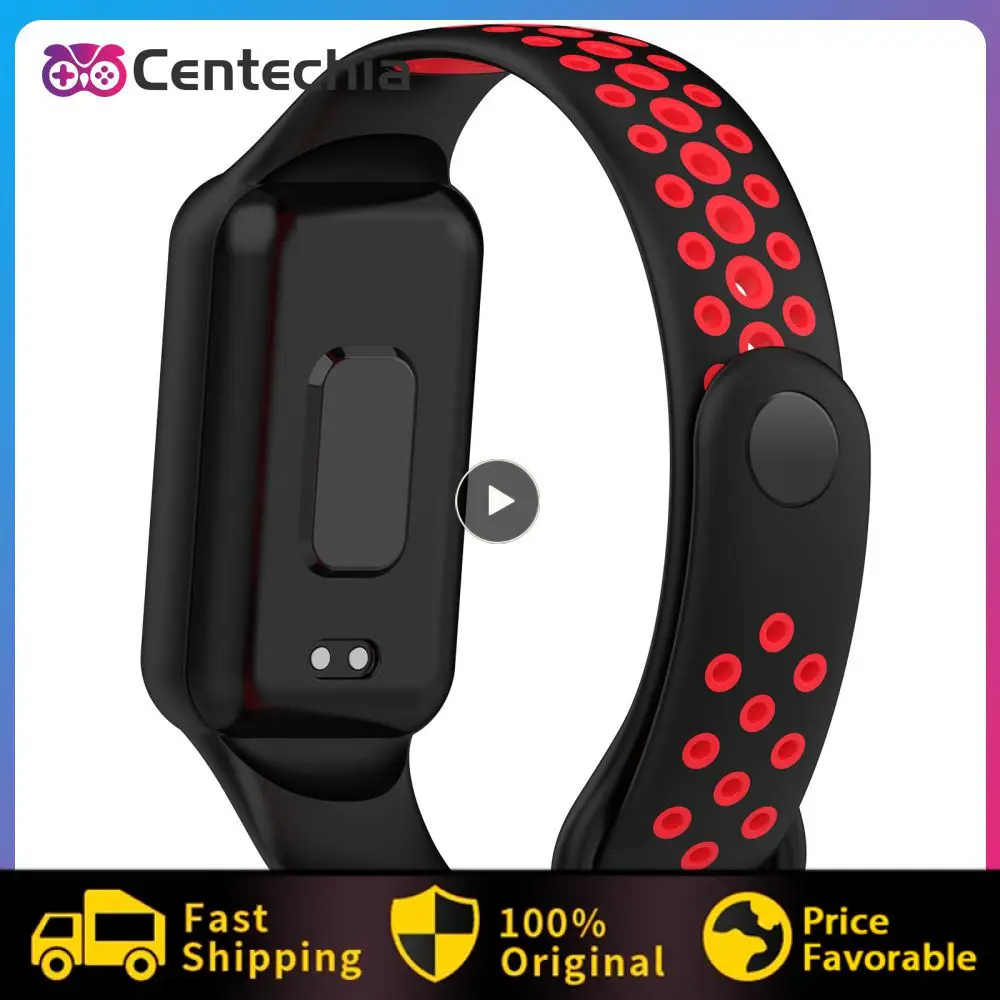 

5.5-8.7 Inches Portable Watchband Lightweight Smartwatch Replacement Wristband Breathable Watchstrap For Redmi Band 2 Silicone