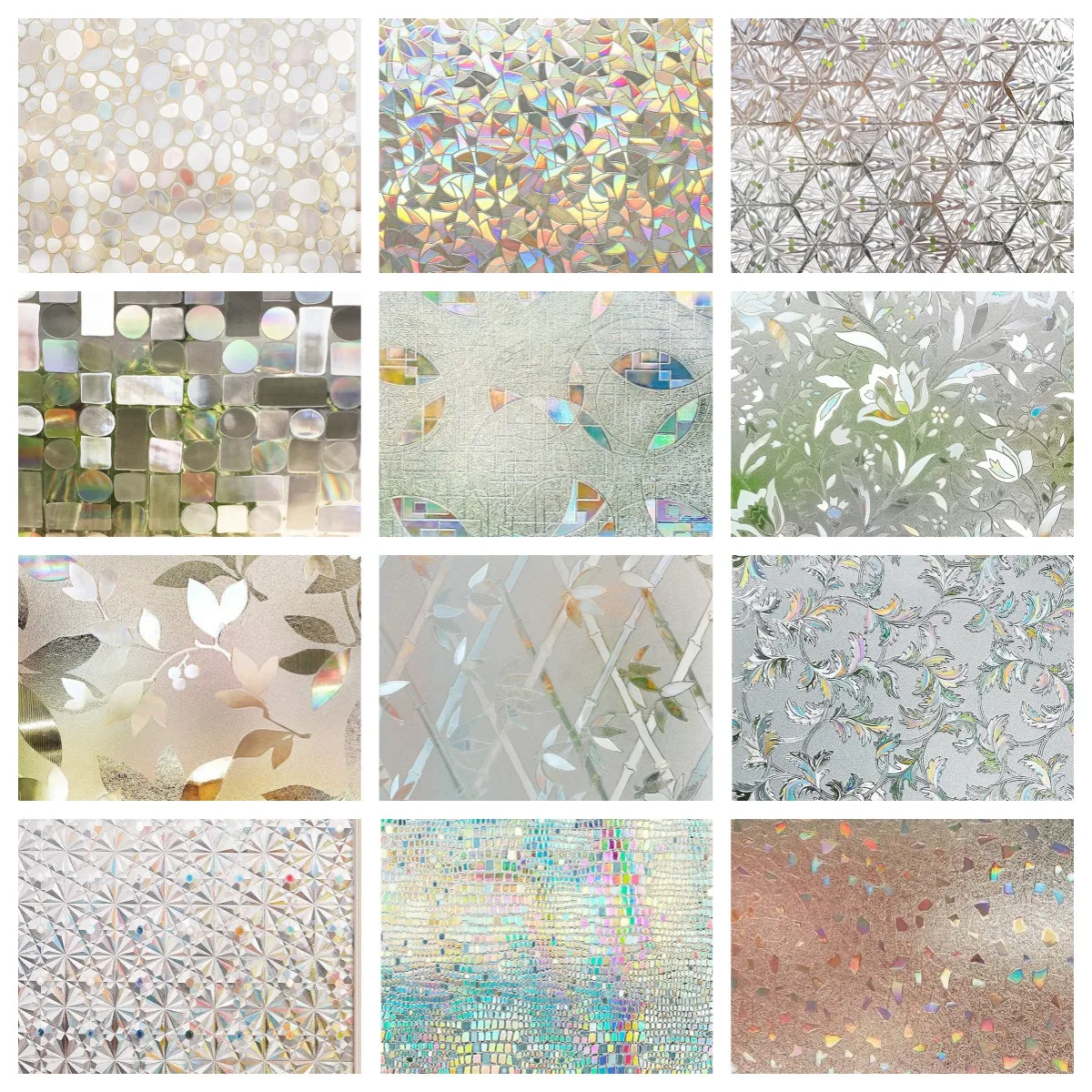 Rainbow Window Film Privacy Stained Glass Static Opaque Decorative Glass Vinyl Film for Home 3D Static Cling Window Stickers
Rainbow Window Film Privacy Stained Glass Static Opaque Decorative Glass Vinyl Film for Home 3D Static Cling Window Stickers
