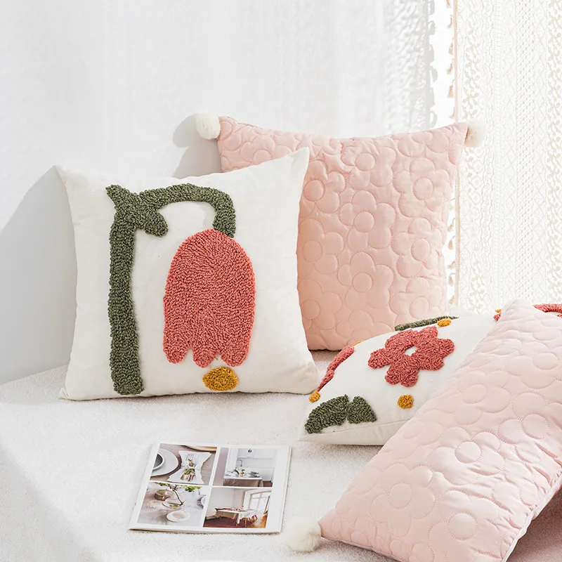Garden 30x50cm Pink 45x45cm Bedroom Pompom Soft Tufted Pillow Cover Room Floral Living Quilt Home Cover Cushion Decoration
Garden 30x50cm Pink 45x45cm Bedroom Pompom Soft Tufted Pillow Cover Room Floral Living Quilt Home Cover Cushion Decoration
