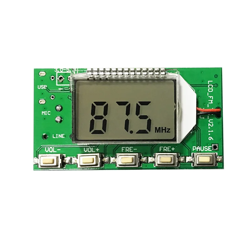 1 PC FM Transmitter Digital Module DSP PLL Wireless Stereo Microphone 87-108MHz New
1 PC FM Transmitter Digital Module DSP PLL Wireless Stereo Microphone 87-108MHz New