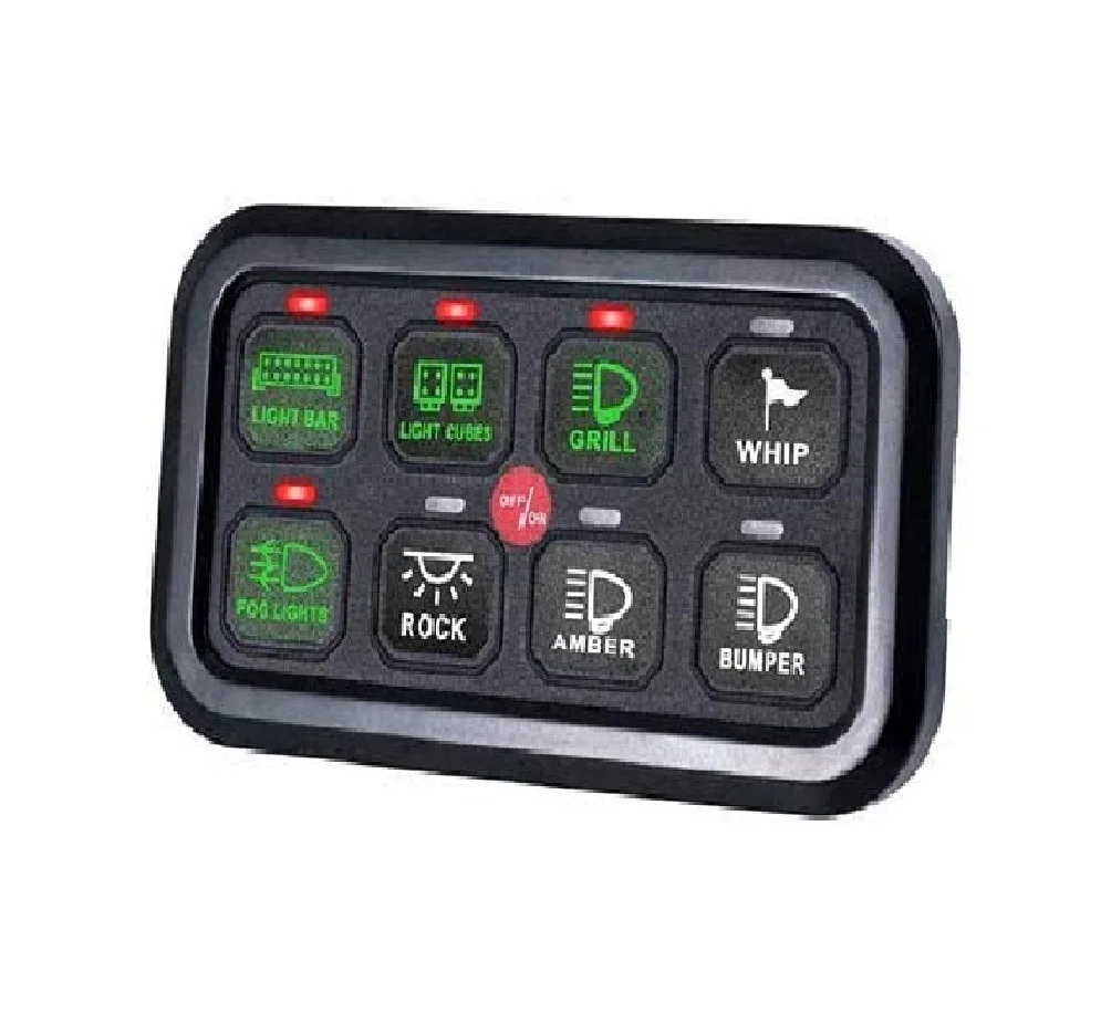 Waterproof 8 Gang Switch With Label Circuit Control Box Fuse Relay Car Electronic Relay System Box 
Waterproof 8 Gang Switch With Label Circuit Control Box Fuse Relay Car Electronic Relay System Box
