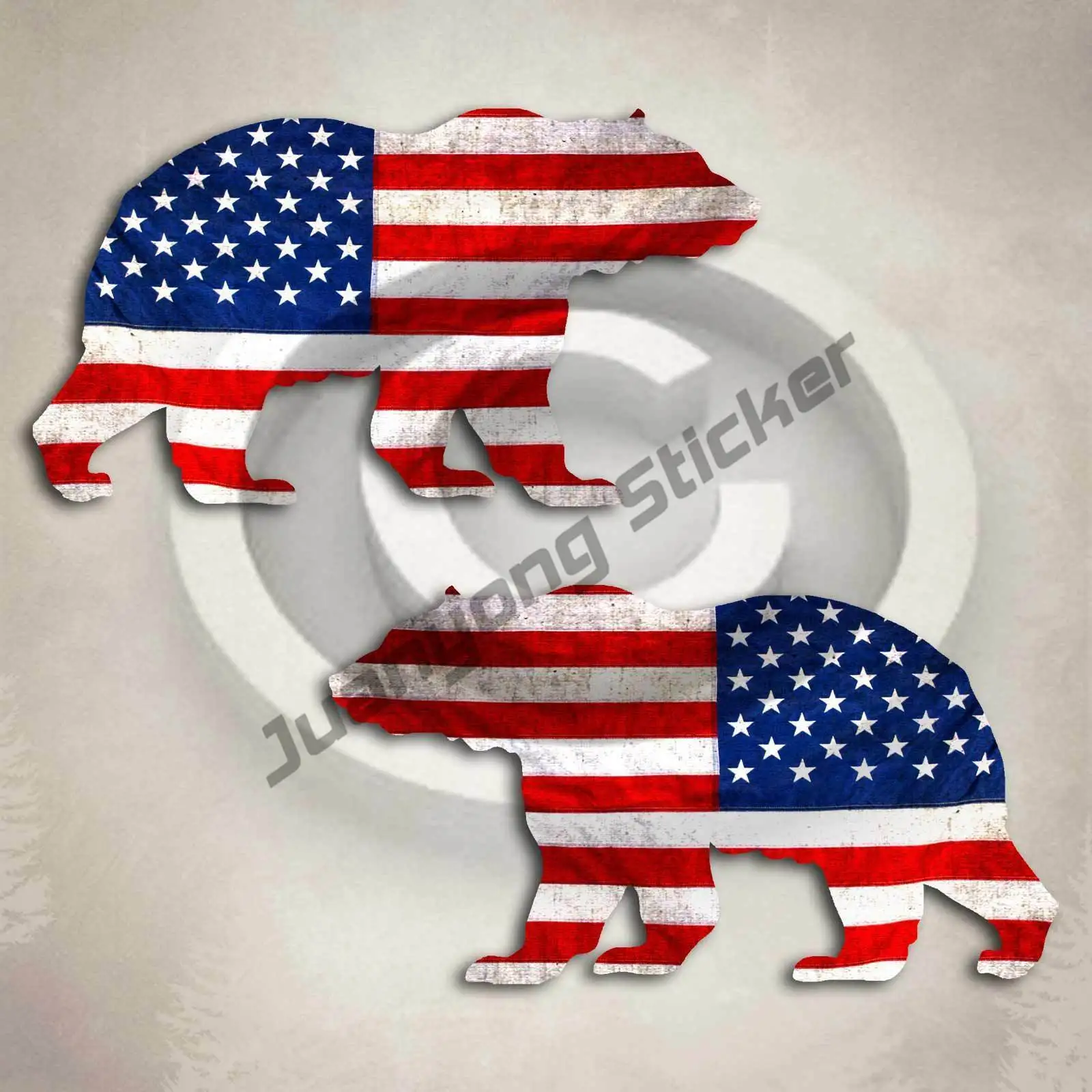 2PCS Grizzly Bear American Flag Decal Sticker Car Truck Hunting Alaska Patriotic Motorhome Caravan Travel Trailer Decals Decor
2PCS Grizzly Bear American Flag Decal Sticker Car Truck Hunting Alaska Patriotic Motorhome Caravan Travel Trailer Decals Decor