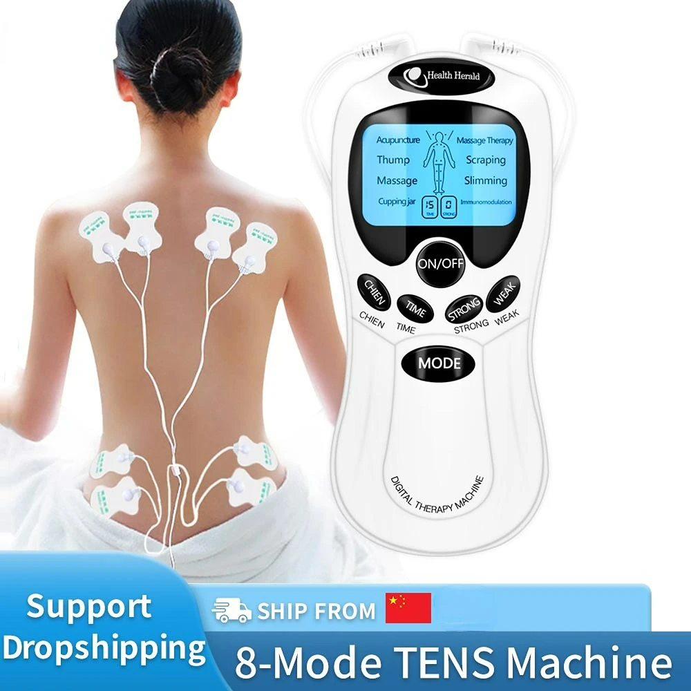 8 Mode Electric Tens Muscle Stimulator Ems Acupuncture Face Body Massager Digital Therapy Herald Massage Tool Electrostimulator 
8 Mode Electric Tens Muscle Stimulator Ems Acupuncture Face Body Massager Digital Therapy Herald Massage Tool Electrostimulator
