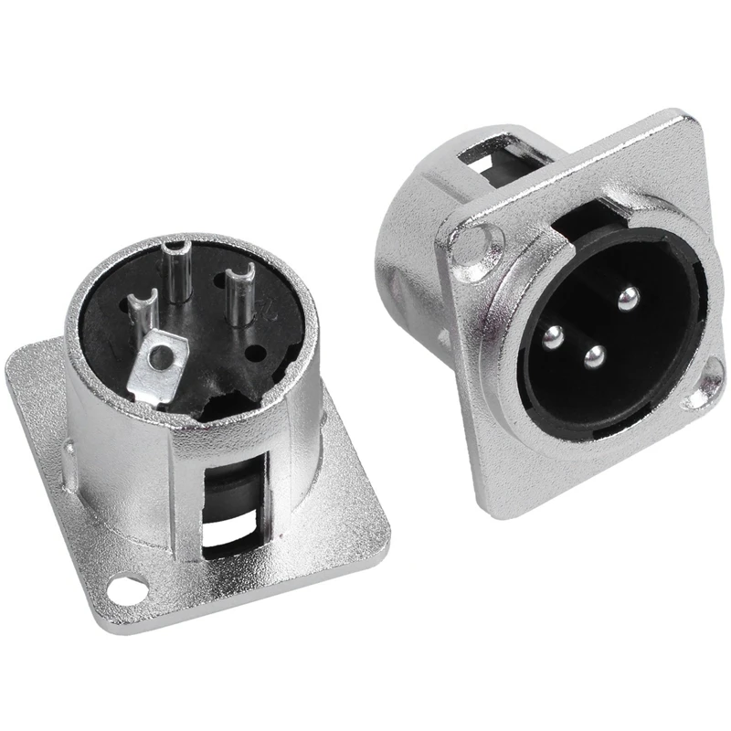 8 пакетов XLR Jack, 3 штырьковых разъема для монтажа на панели, Серия D: 4 пачки, Женские размеры, искусственные и 4 пачки, Мужские размеры
8 пакетов XLR Jack, 3 штырьковых разъема для монтажа на панели, Серия D: 4 пачки, Женские размеры, искусственные и 4 пачки, Мужские размеры