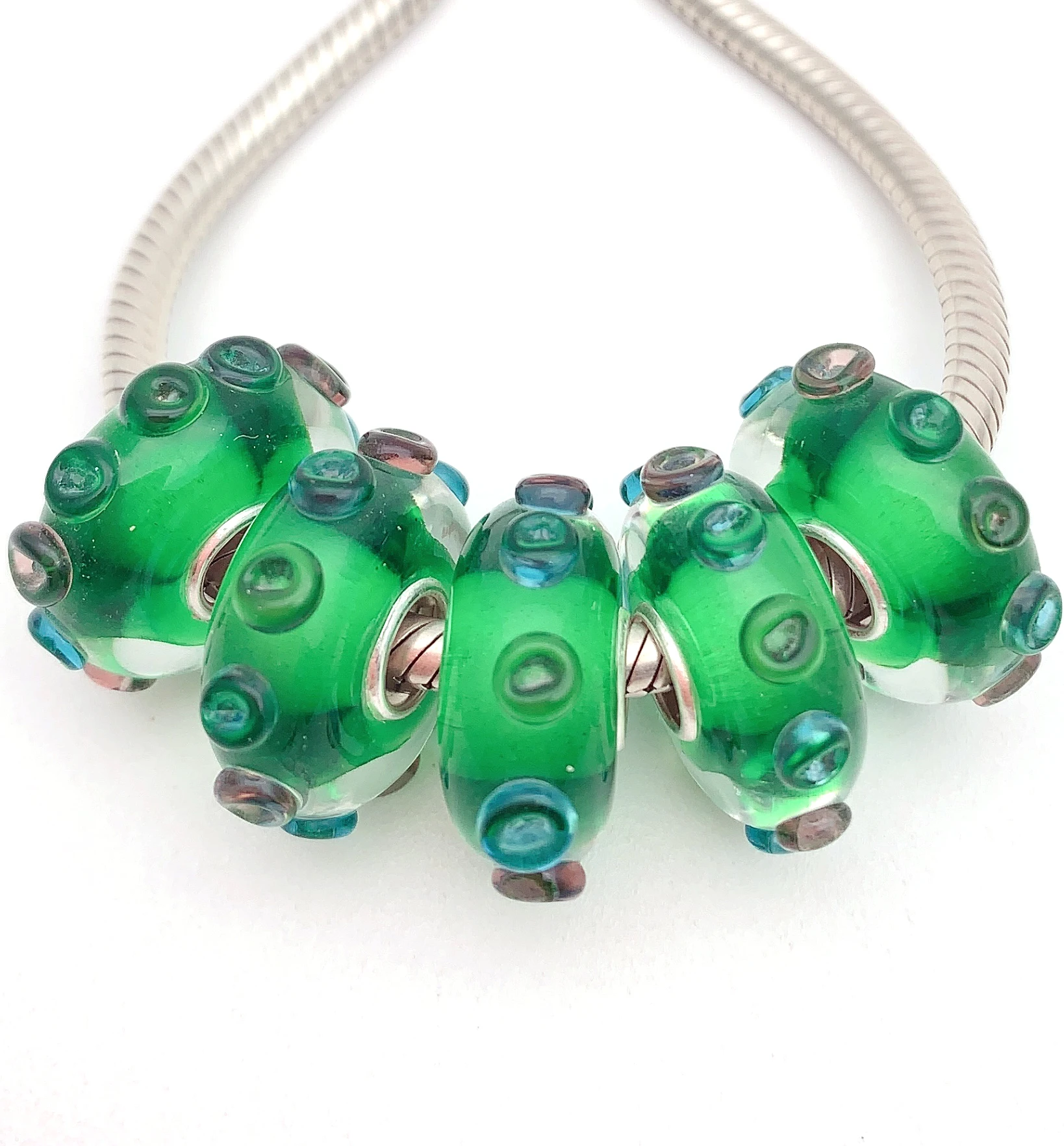 YG598 5X 100% Authenticity S925 Sterling Silver Beads Murano Glassbeads NEW Fit European Charms Bracelet Diy Jewelry Lampwork
YG598 5X 100% Authenticity S925 Sterling Silver Beads Murano Glassbeads NEW Fit European Charms Bracelet Diy Jewelry Lampwork