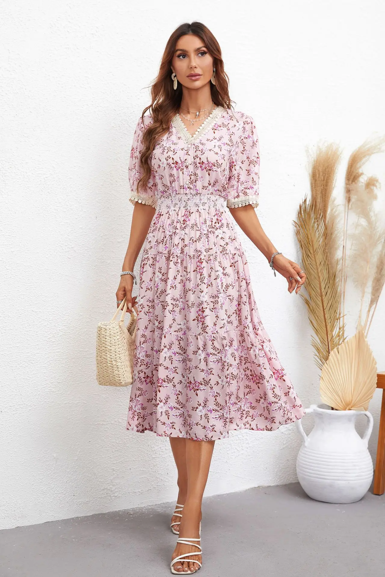 British Style Elegant and Intellectual Fashion Short-sleeved Printed Navy Collar OL Women's Dress
British Style Elegant and Intellectual Fashion Short-sleeved Printed Navy Collar OL Women's Dress