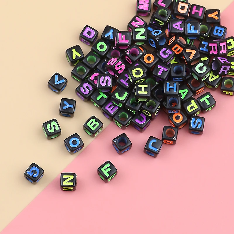 100-500pcs mixed black square acrylic bead color letter 8mm spacing bead jewelry to make DIY bracelet necklace accessories
100-500pcs mixed black square acrylic bead color letter 8mm spacing bead jewelry to make DIY bracelet necklace accessories