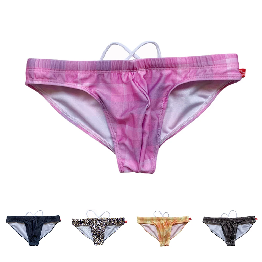 Men Summer Thin Briefs Sexy Printed Underwear Low Waist Men's Bikini Swimwear Big Pouch-Cup Bikini Swimming Beach Trunks
Men Summer Thin Briefs Sexy Printed Underwear Low Waist Men's Bikini Swimwear Big Pouch-Cup Bikini Swimming Beach Trunks