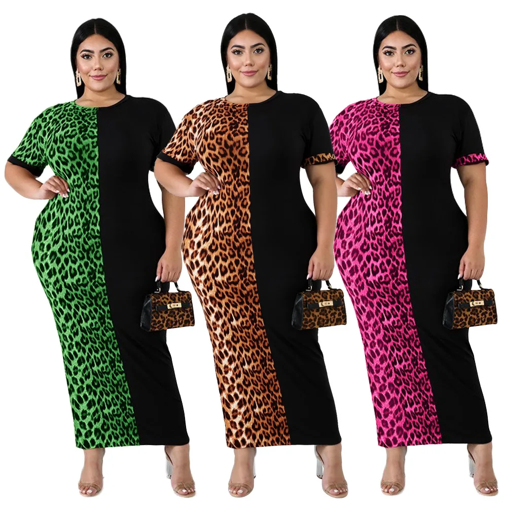 African Dresses for Women Summer Sexy African Women O-neck Short Sleeve Leopard Printing Long Dress African Clothes Women
African Dresses for Women Summer Sexy African Women O-neck Short Sleeve Leopard Printing Long Dress African Clothes Women