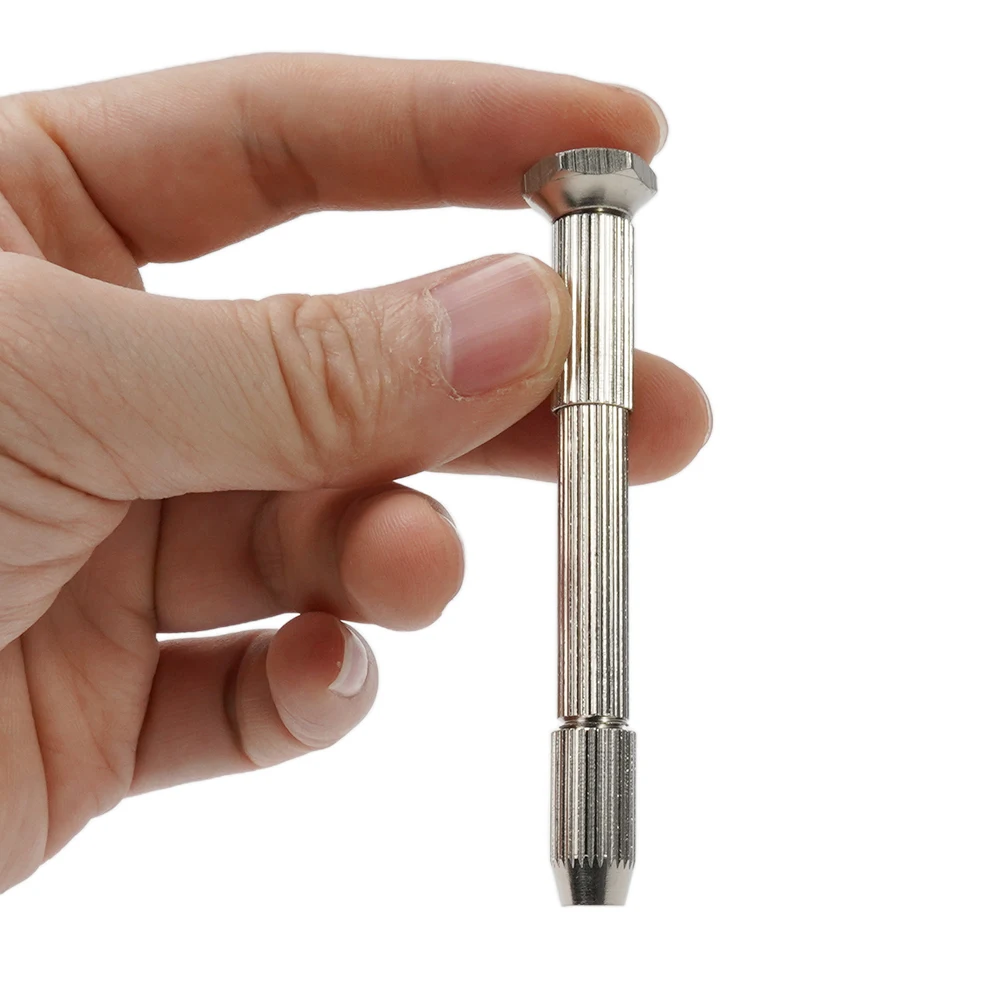 10Pcs 0.8mm-3.0mm Mini Hand Drill With Keyless Chuck Aluminium Alloy Drilling Bits For DIY Tool Craft Handmade Tools
10Pcs 0.8mm-3.0mm Mini Hand Drill With Keyless Chuck Aluminium Alloy Drilling Bits For DIY Tool Craft Handmade Tools