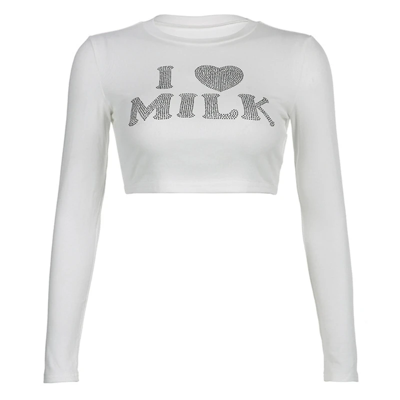 Womens Basic Long Sleeve O-neck Slim-Fitted Crop Top Shirt Summer Crop Tops Casual Short T-Shirt
Womens Basic Long Sleeve O-neck Slim-Fitted Crop Top Shirt Summer Crop Tops Casual Short T-Shirt