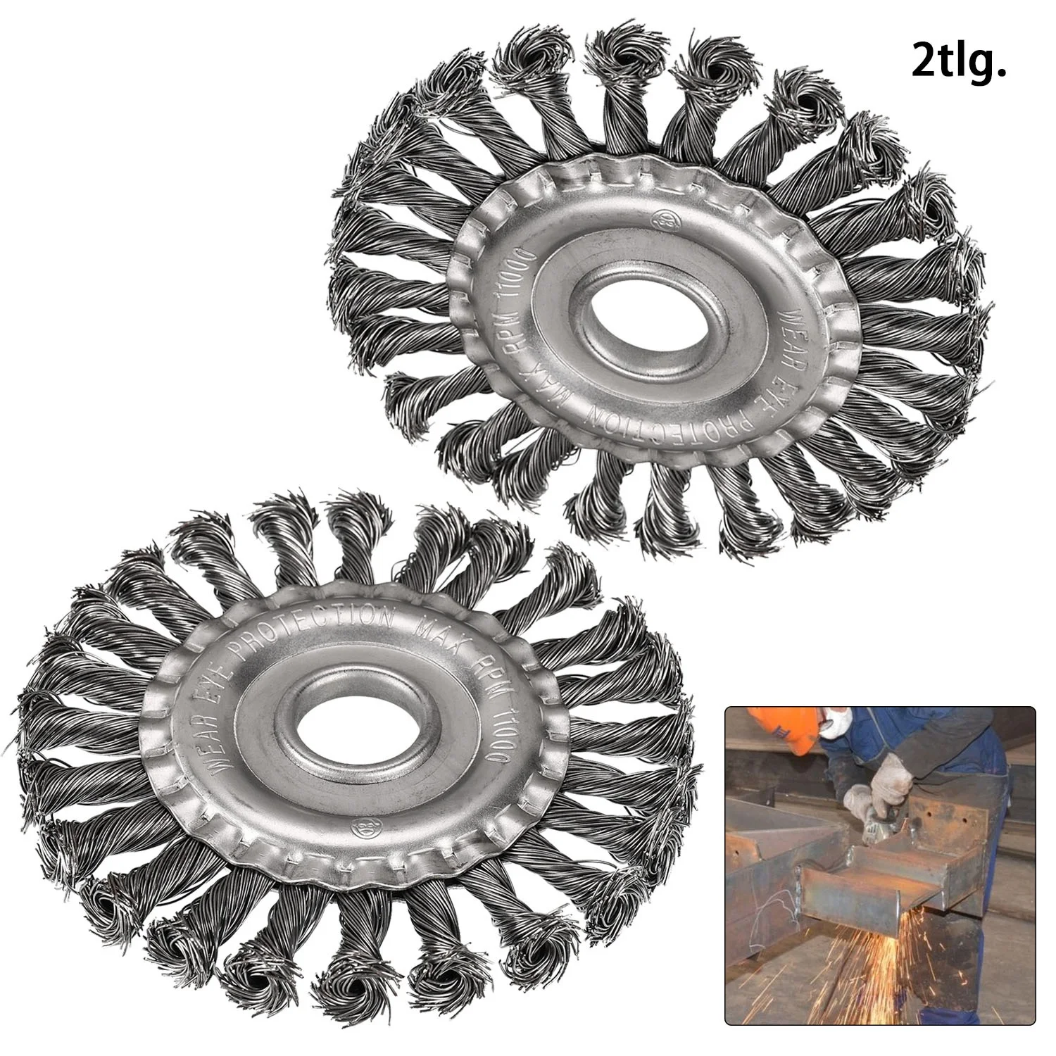 2pcs Polishing Discs Grinder Wire Brush Parallel For Stainless Steelwelding Scar Grinding Processing Polishing Power Tools
2pcs Polishing Discs Grinder Wire Brush Parallel For Stainless Steelwelding Scar Grinding Processing Polishing Power Tools