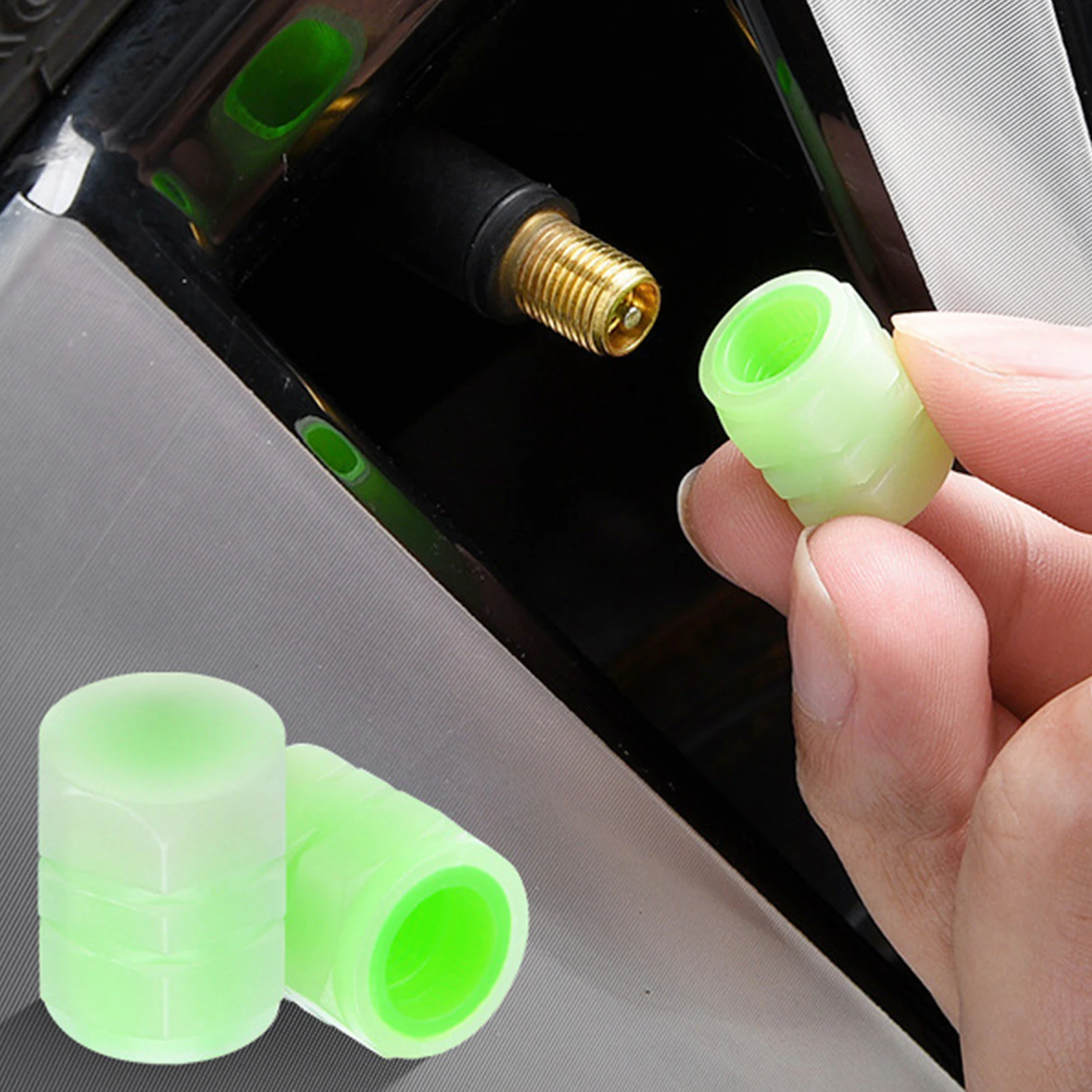 4pcs Luminous Tire Valve Cap Car Wheel Hub Glowing Valve Cover Tire Decoration Dustproof Tyre Stem Cover For Car Motorcycle Bike
4pcs Luminous Tire Valve Cap Car Wheel Hub Glowing Valve Cover Tire Decoration Dustproof Tyre Stem Cover For Car Motorcycle Bike