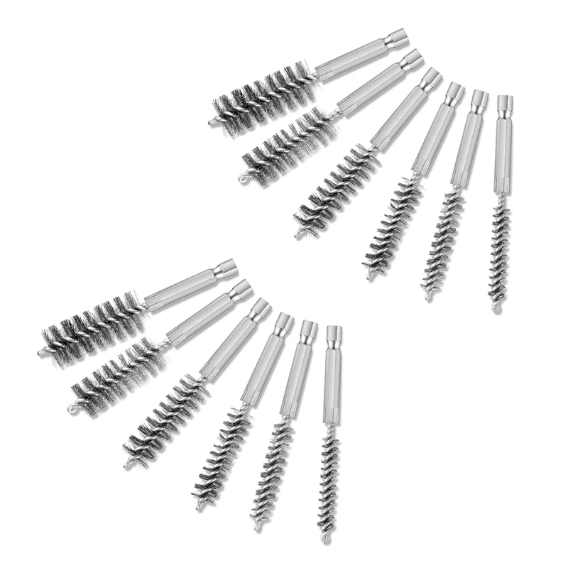 12Pieces Of Drilling Brushes, Twisted Wire Stainless Steel Cleaning Brushes Of Different Sizes,For Electric Drill Impact
12Pieces Of Drilling Brushes, Twisted Wire Stainless Steel Cleaning Brushes Of Different Sizes,For Electric Drill Impact