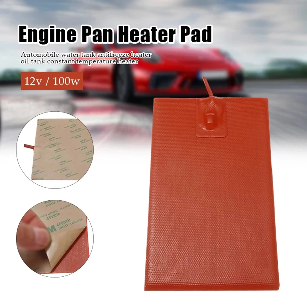 130x230mm 12v 100w Silicone Engine Oil Pan Sump Tank Heater Pad Silicone Heating Pad Square Rubber Heat Mat Heated Bed Plate
130x230mm 12v 100w Silicone Engine Oil Pan Sump Tank Heater Pad Silicone Heating Pad Square Rubber Heat Mat Heated Bed Plate