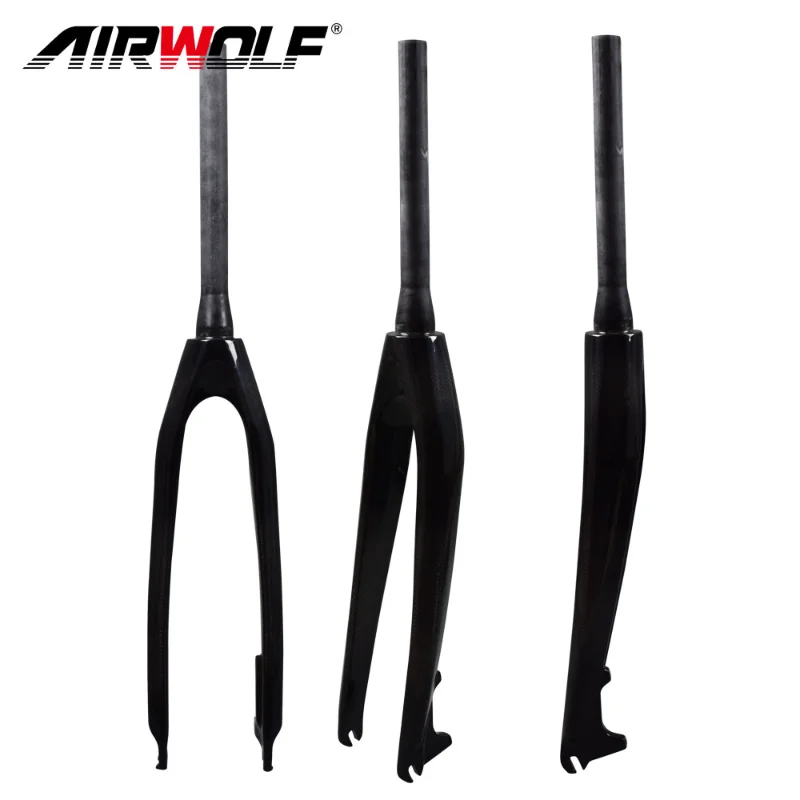 AIRWOLF Matte 3K Carbon Fiber Mountain Bike Fork 1-1/8"Disc Brake MTB Bicycle Forks 26/27.5/29er Tapered Tube
AIRWOLF Matte 3K Carbon Fiber Mountain Bike Fork 1-1/8"Disc Brake MTB Bicycle Forks 26/27.5/29er Tapered Tube