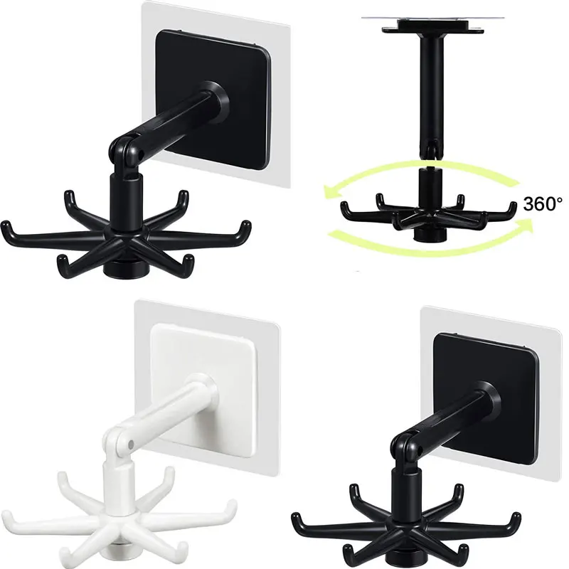 360° Rotating Folding Hooks Self-Adhesive Hooks Hanging Utensil Holder Hook 180 Degrees Vertical Flip Hook for Kitchen Bathroom
360° Rotating Folding Hooks Self-Adhesive Hooks Hanging Utensil Holder Hook 180 Degrees Vertical Flip Hook for Kitchen Bathroom
