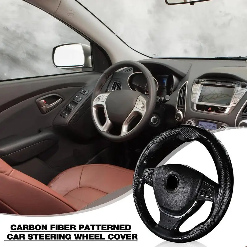 Car Steering Wheel Cover Durable 15 Inch Carbon Fibe Steering Wheel Protector Multifunctional Car Wheel Accessories For Autos
Car Steering Wheel Cover Durable 15 Inch Carbon Fibe Steering Wheel Protector Multifunctional Car Wheel Accessories For Autos