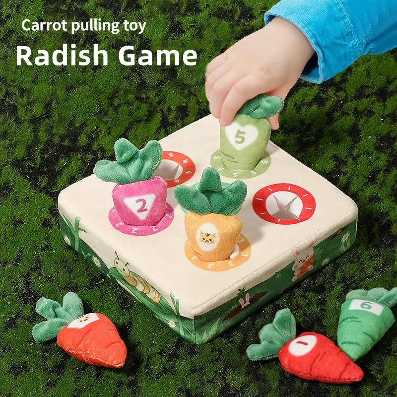Baby Plush Pull Out Carrot Toys Montessori Radish Game Color Matching Number Recognizing Educational Toys for Children 0-3y Gift
Baby Plush Pull Out Carrot Toys Montessori Radish Game Color Matching Number Recognizing Educational Toys for Children 0-3y Gift