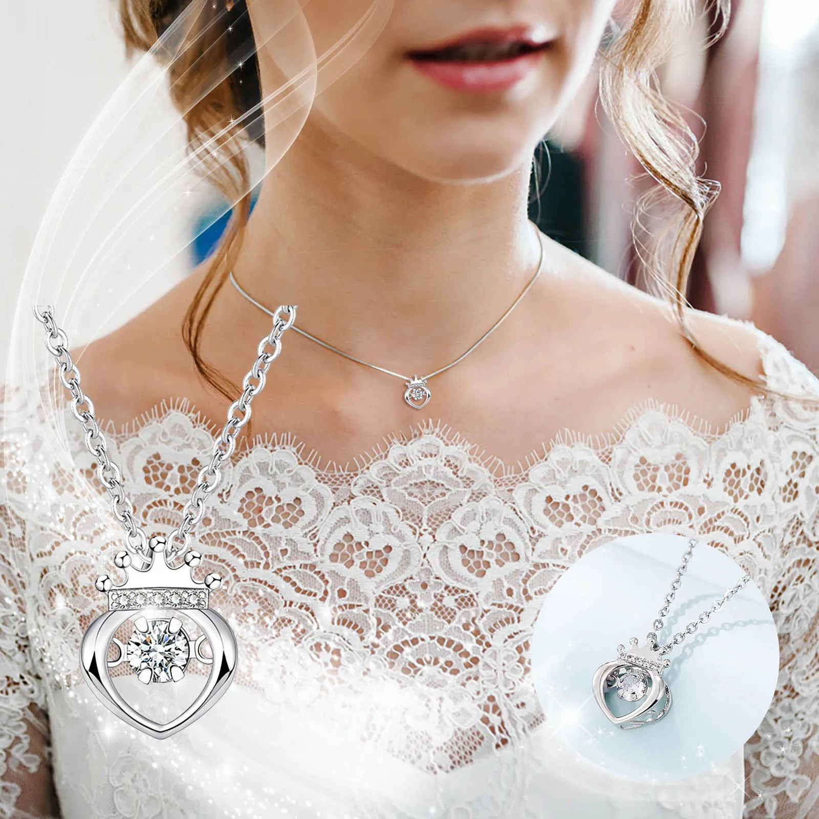 Diamond Necklace Woman Beating Dazzling Heart Shaped Diamond Pendant Small Diamond Pendant Long Statement Necklaces for Women
Diamond Necklace Woman Beating Dazzling Heart Shaped Diamond Pendant Small Diamond Pendant Long Statement Necklaces for Women