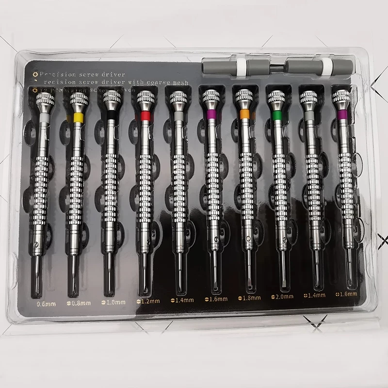 

10PCS 316L Steel Precision Screwdriver Kits , Including 10PCS Spare Blades, Watchmaker Repair Tools, Screwdrivers For Horology