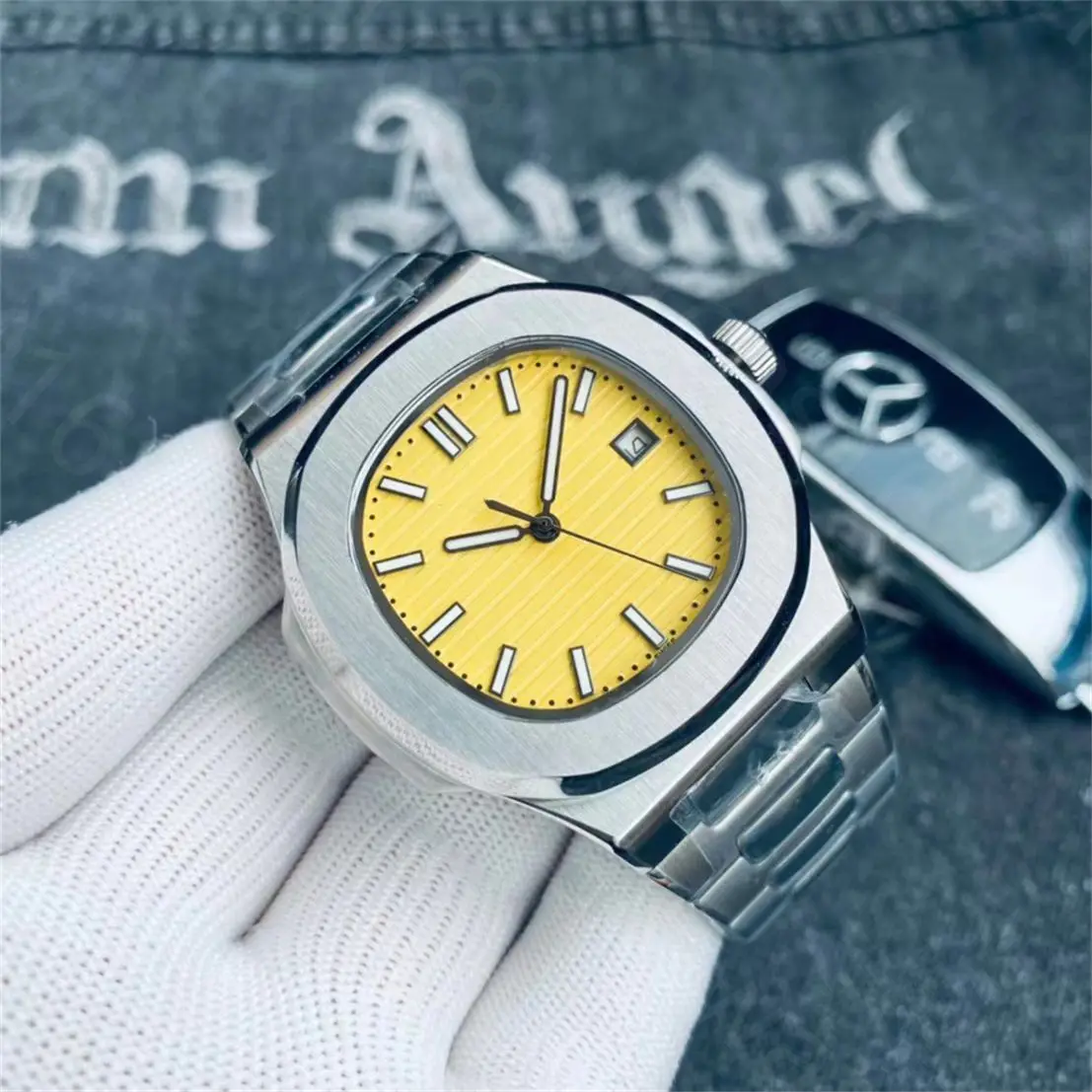 Automatic Mechanical Wristwatches watches high quality Nautilus Boutique Steel Strap watches men Wholesale Watch 
Automatic Mechanical Wristwatches watches high quality Nautilus Boutique Steel Strap watches men Wholesale Watch