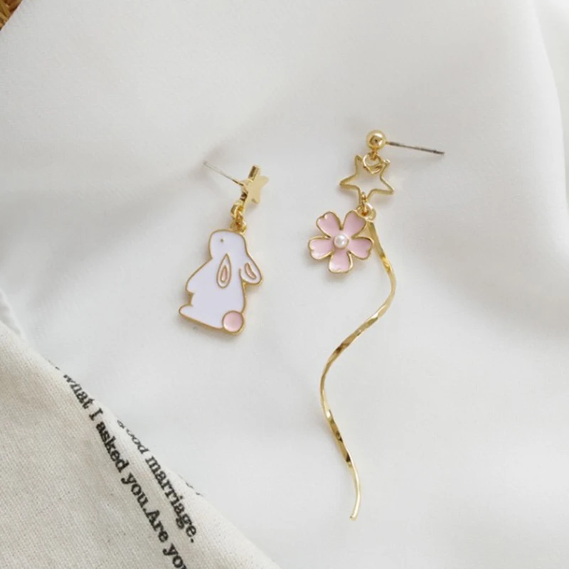 1pair Cute Earring Stud Earrings Pink Rabbit Cherry Blossom Accessories Trend Party Jewelry Gift
1pair Cute Earring Stud Earrings Pink Rabbit Cherry Blossom Accessories Trend Party Jewelry Gift