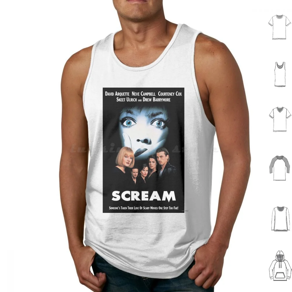 Scream Movie Poster Tank Tops Vest Sleeveless Scream Movie Horror Horror Movie Scary Movie David Arquette Neve Campbell Drew 
Scream Movie Poster Tank Tops Vest Sleeveless Scream Movie Horror Horror Movie Scary Movie David Arquette Neve Campbell Drew